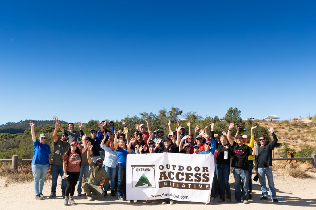 Volunteers with the Yamaha Outdoors Access Initiative